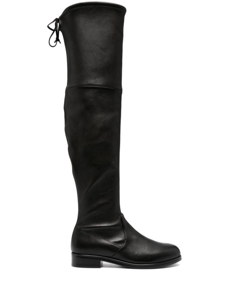 Stuart Weitzman Lowland Ultralift 50mm over-the-knee leather boots - Black von Stuart Weitzman