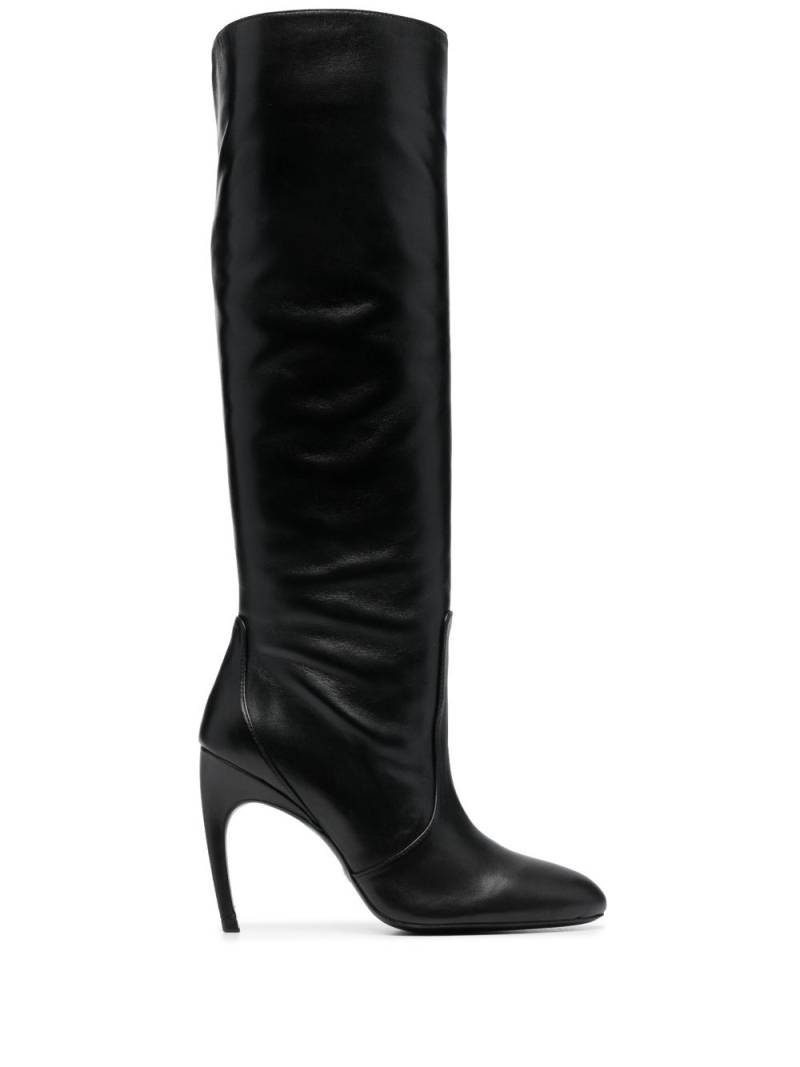 Stuart Weitzman Luxecurve 100mm round-toe boots - Black von Stuart Weitzman