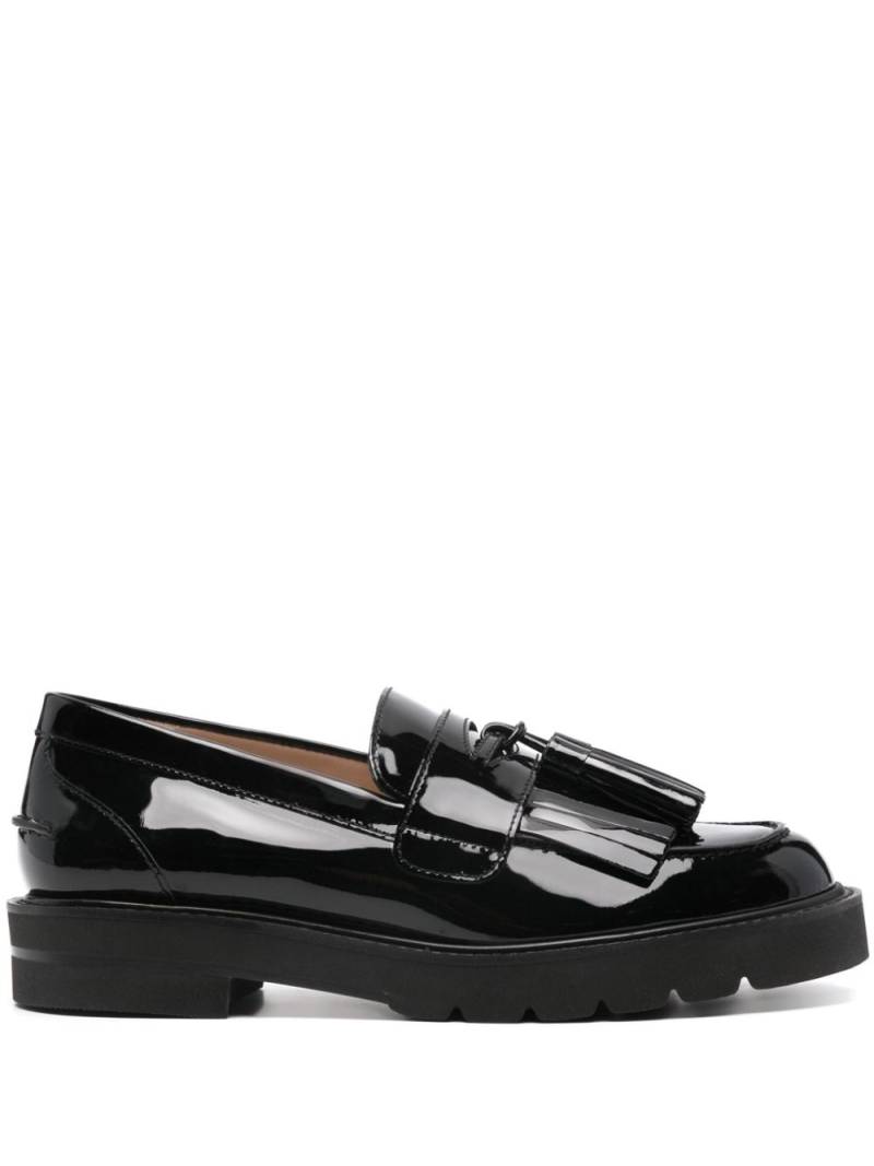 Stuart Weitzman Mila Lift 30mm tassel-detailed loafers - Black von Stuart Weitzman