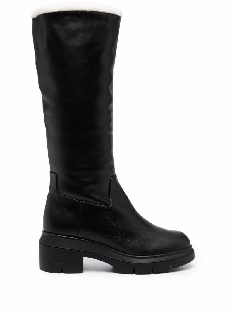 Stuart Weitzman Norah leather boots - Black von Stuart Weitzman