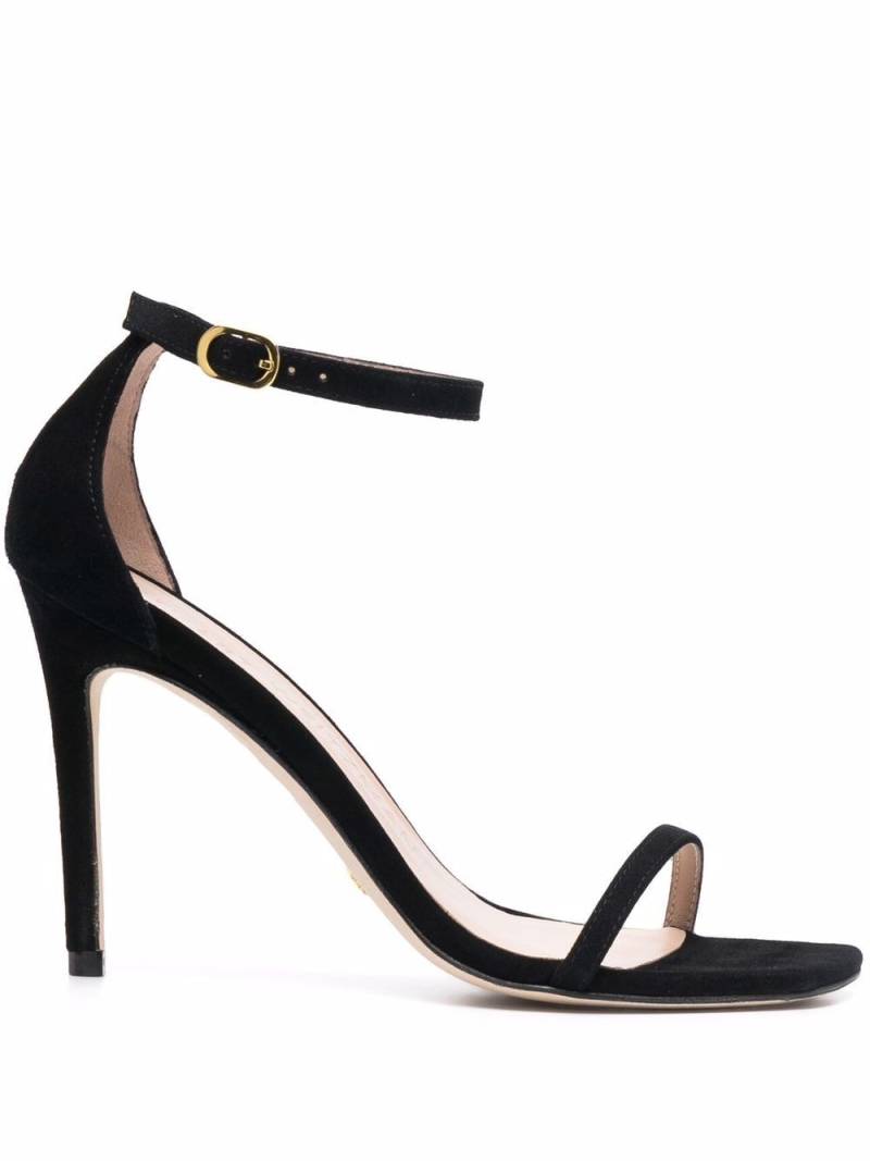 Stuart Weitzman Nudist Curve suede 105mm sandals - Black von Stuart Weitzman