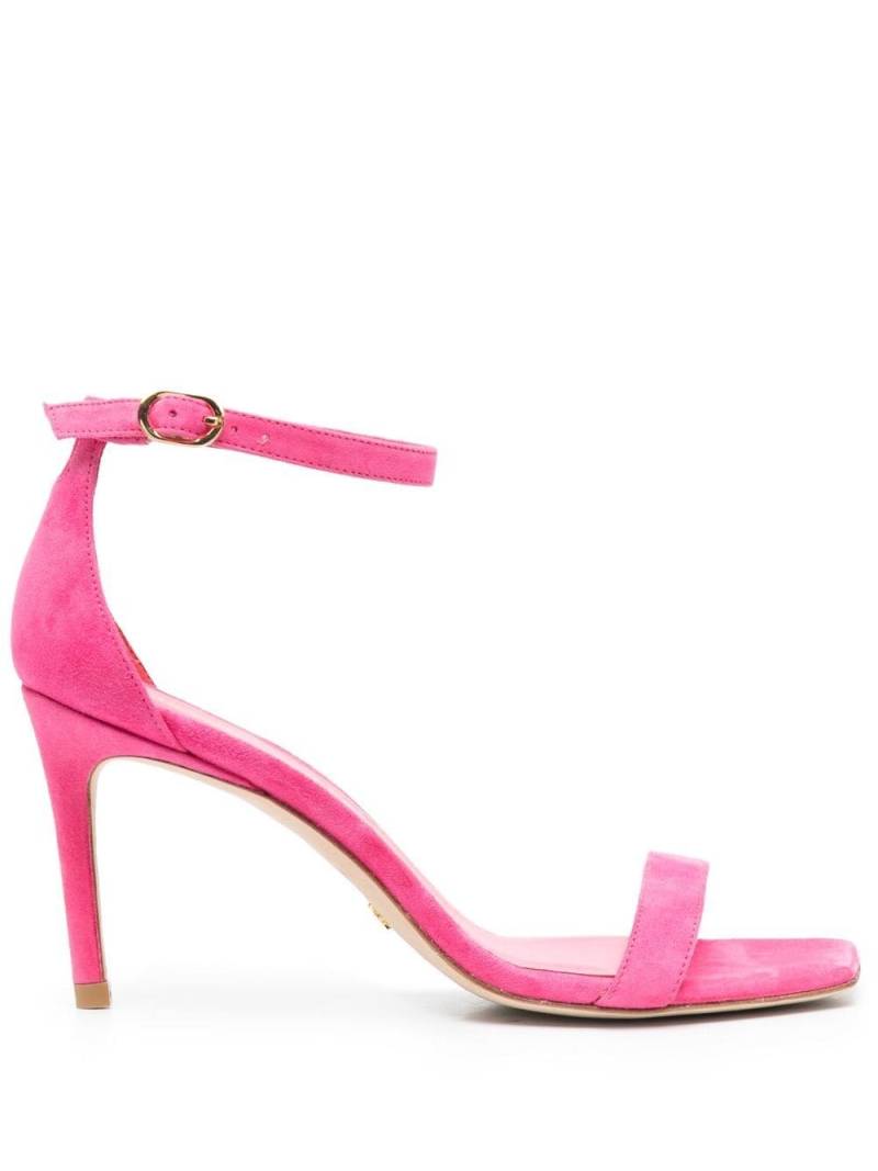 Stuart Weitzman Nudistsong 100mm suede sandals - Pink von Stuart Weitzman