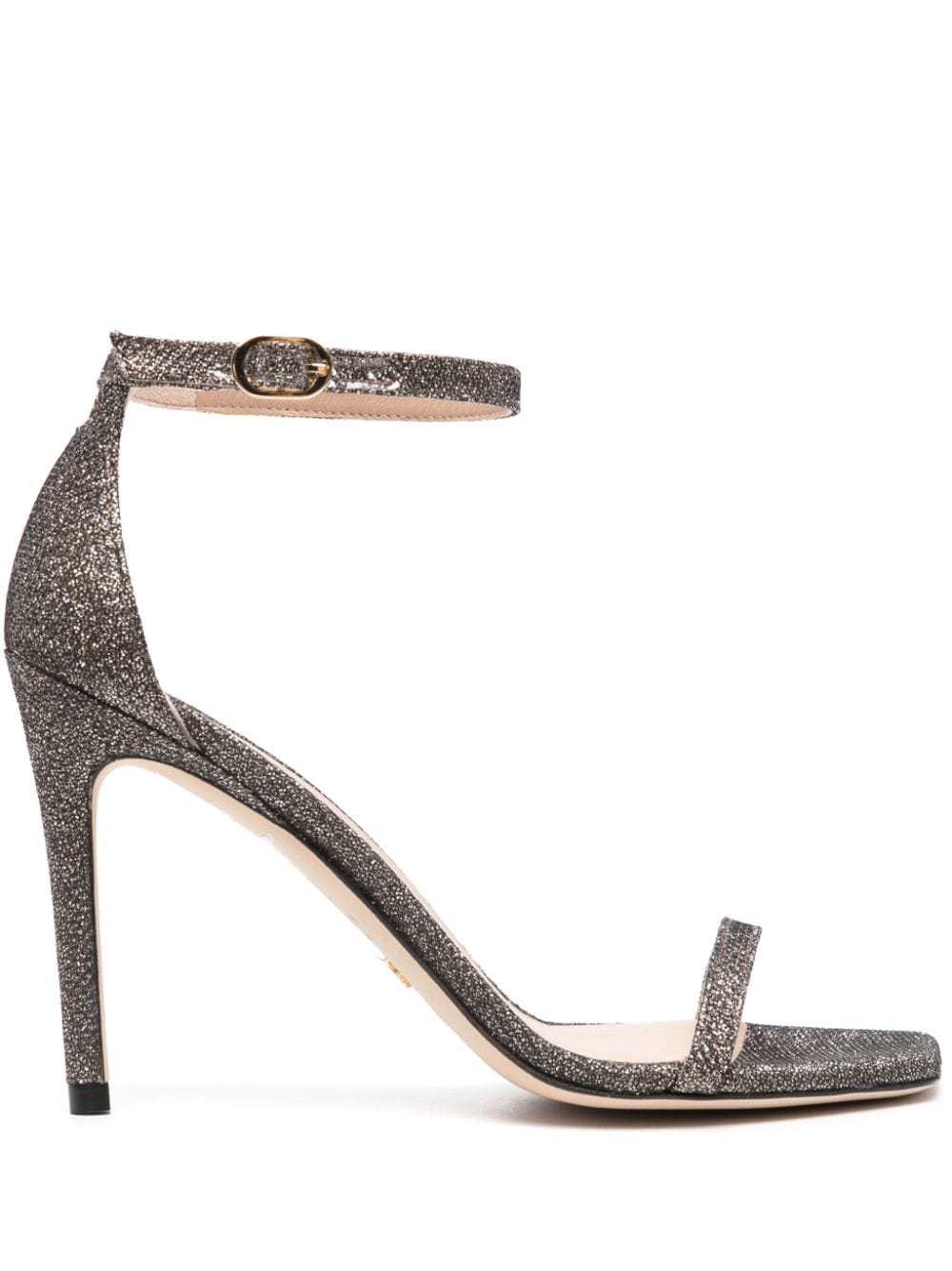 Stuart Weitzman Nudistsong 110mm glitter sandals - Grey von Stuart Weitzman