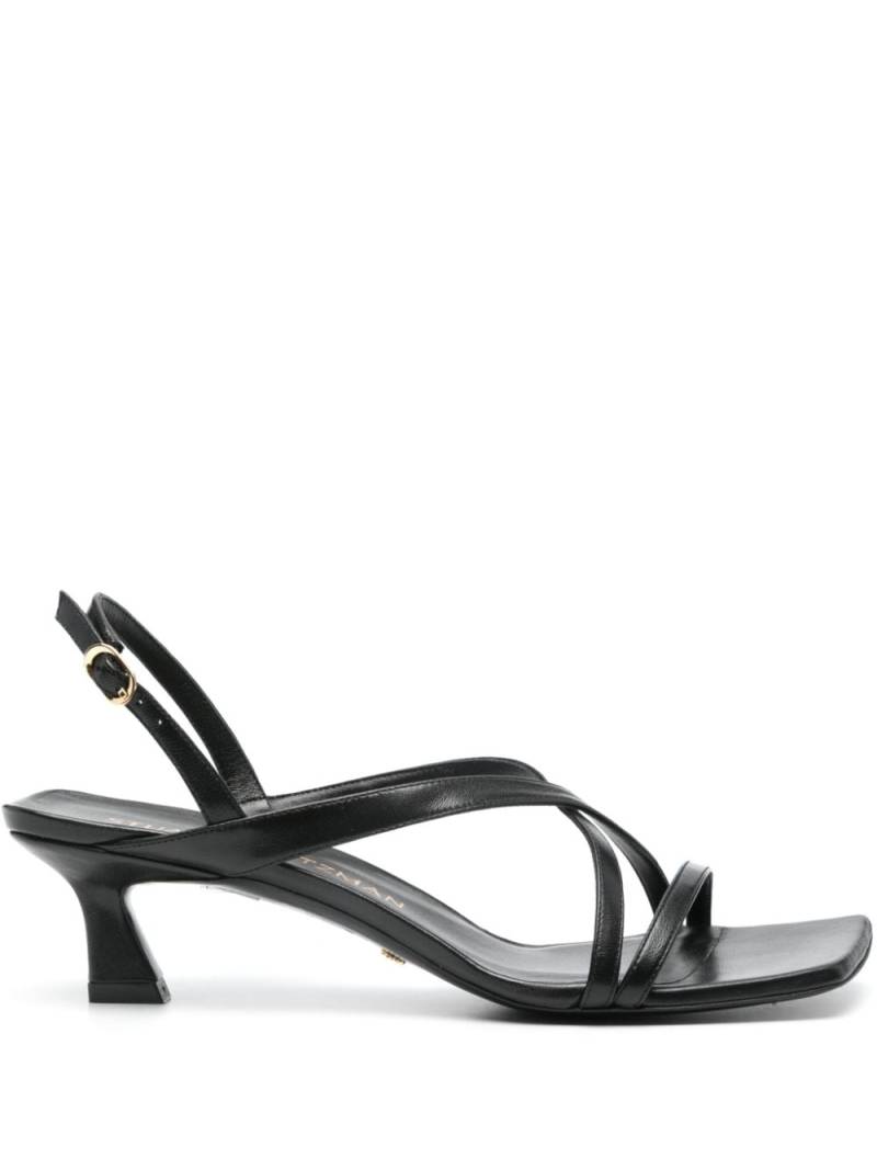 Stuart Weitzman Oasis 50mm leather sandals - Black von Stuart Weitzman