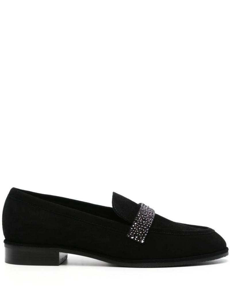 Stuart Weitzman Palmer Sleek Royale suede loafers - Black von Stuart Weitzman