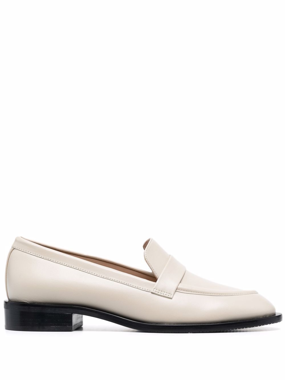 Stuart Weitzman Palmer Sleek round-toe loafers - Neutrals von Stuart Weitzman