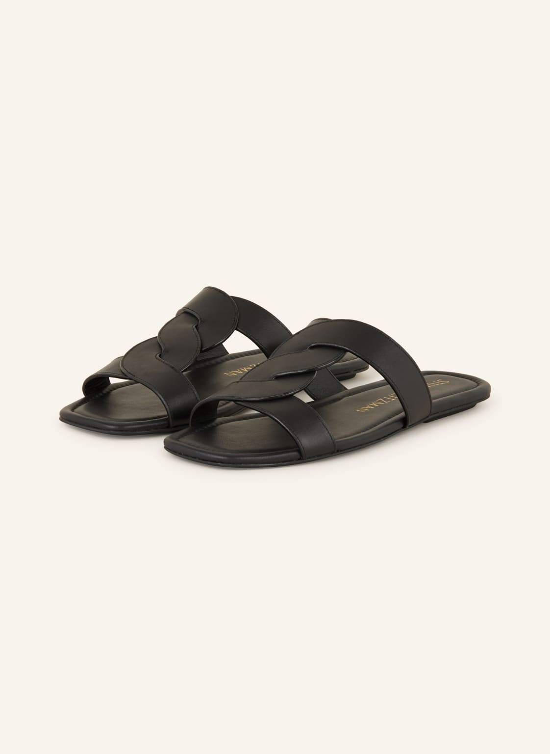 Stuart Weitzman Pantoletten Ibiza Slide schwarz von Stuart Weitzman