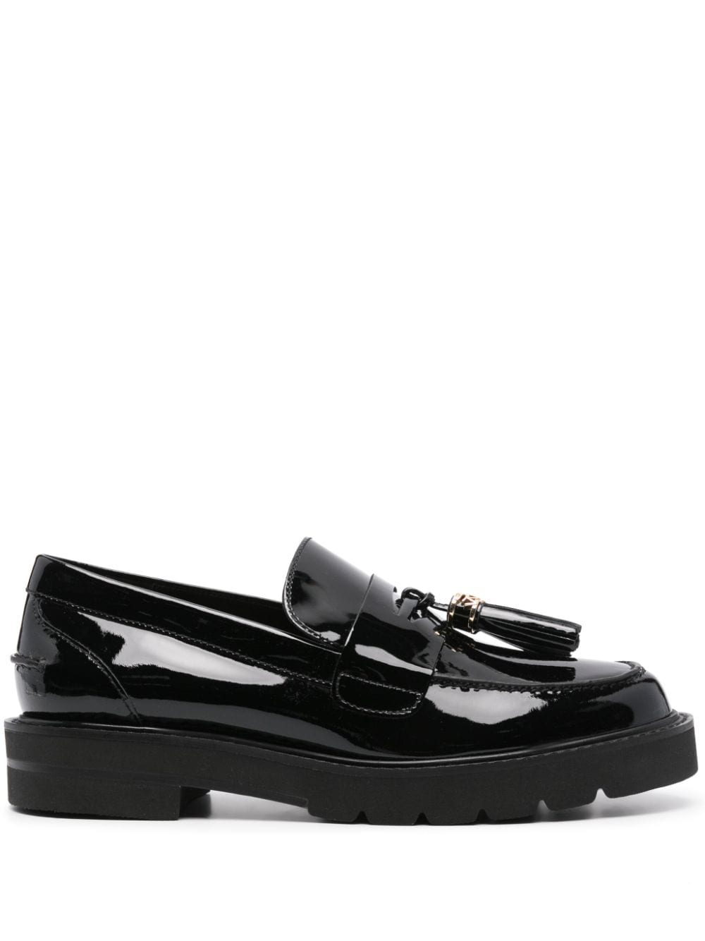 Stuart Weitzman Parker patent-leather loafers - Black von Stuart Weitzman