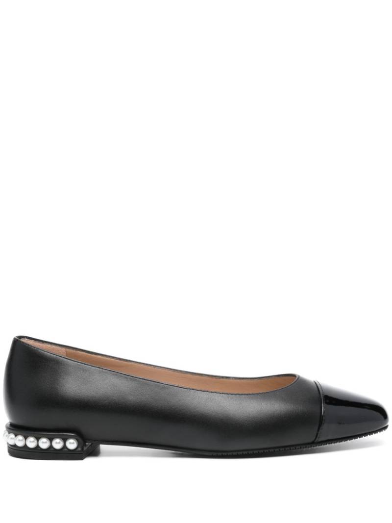 Stuart Weitzman Pearl Flat leather ballerina shoes - Black von Stuart Weitzman