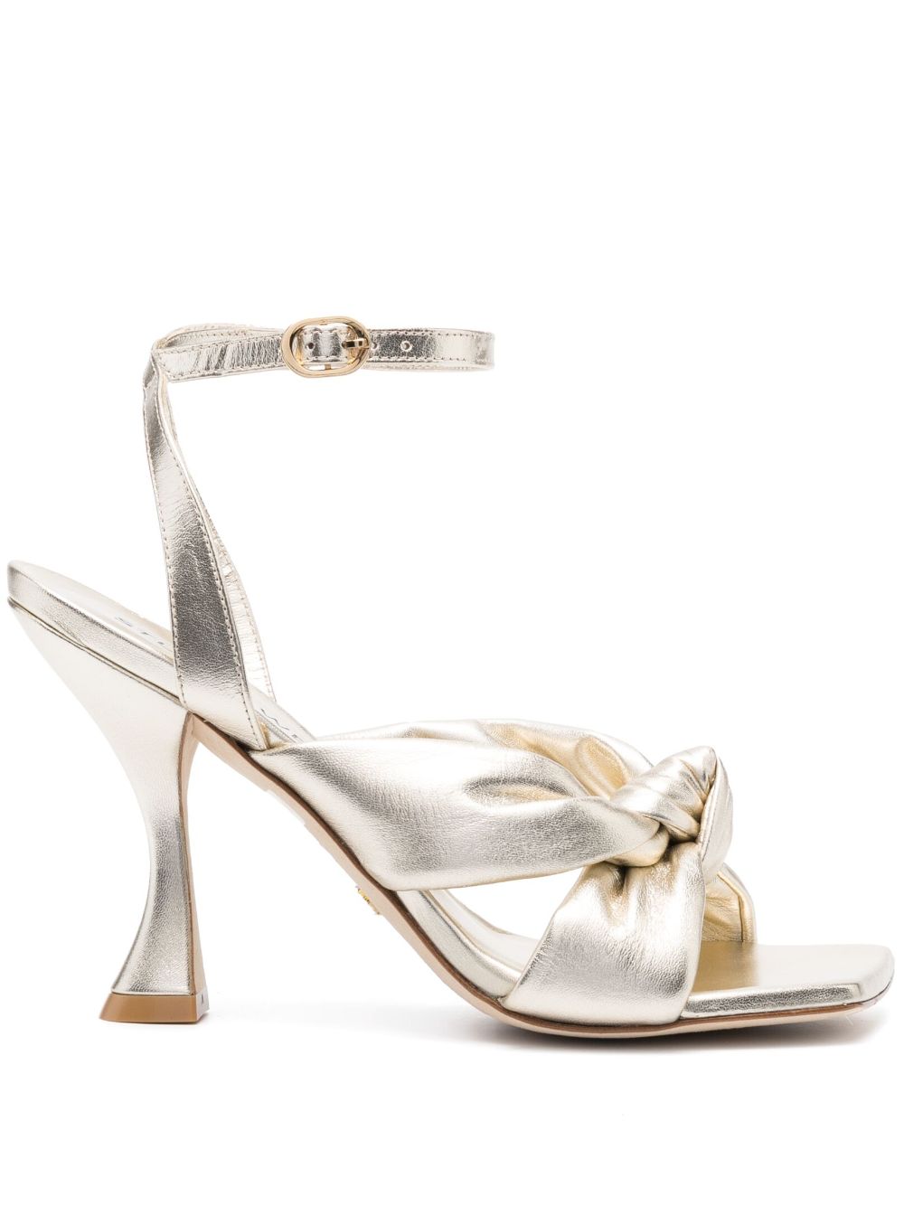 Stuart Weitzman Playa Ankle-strap 100mm Knot sandals - Gold von Stuart Weitzman