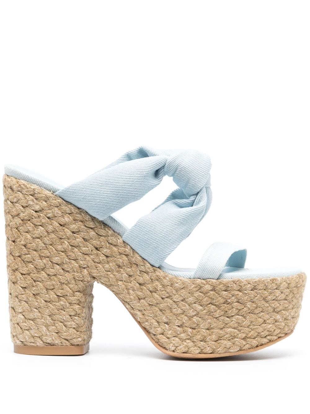 Stuart Weitzman Playa Sohigh 145mm knot sandals - Blue von Stuart Weitzman