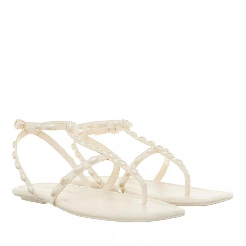 Stuart Weitzman Sandalen - Pearlita Flat Sandal - Gr. 37 (EU) - in Creme - für Damen von Stuart Weitzman