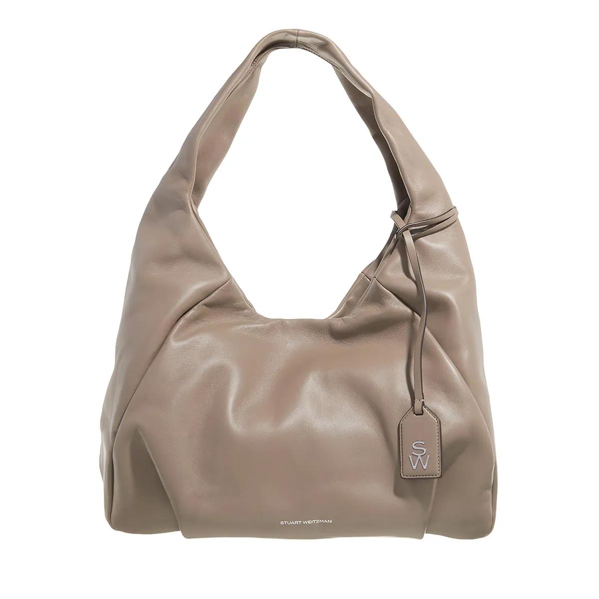 Stuart Weitzman Schultertasche - The Moda Hobo Bag - Gr. unisize - in Taupe - für Damen von Stuart Weitzman