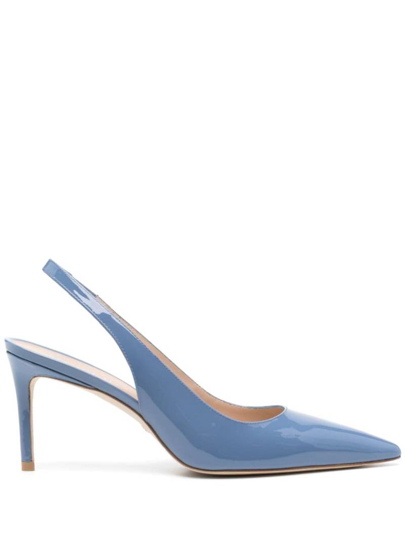 Stuart Weitzman Sling 75mm leather pumps - Blue von Stuart Weitzman