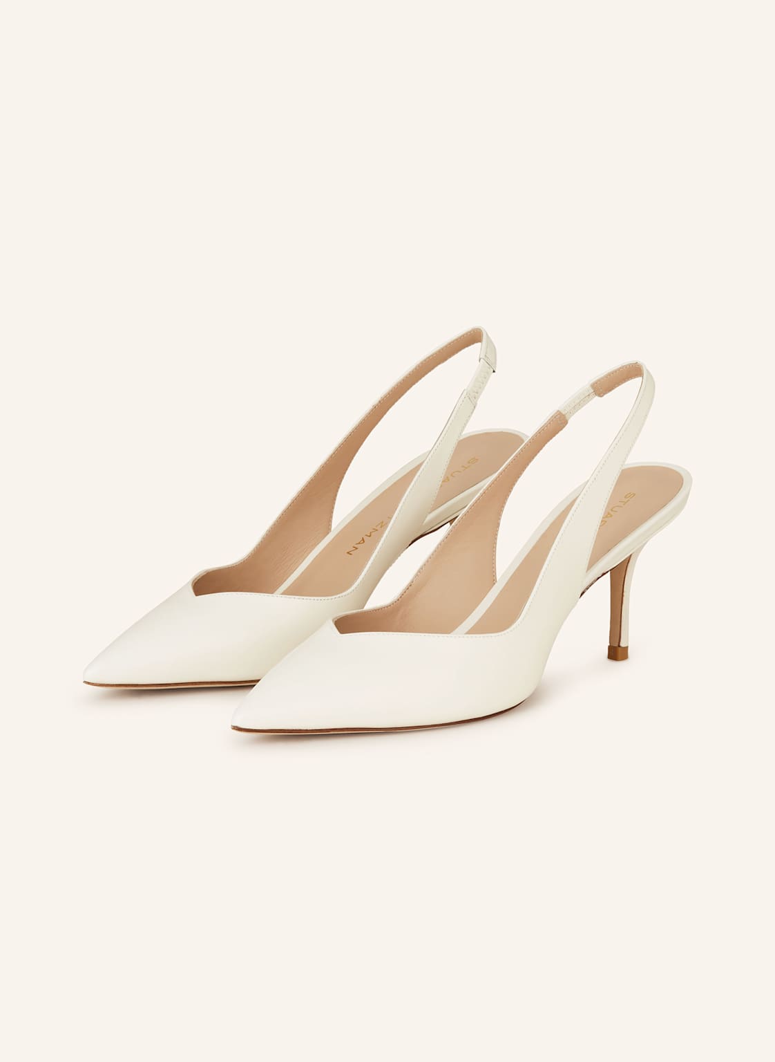 Stuart Weitzman Slingpumps Eva 75 beige von Stuart Weitzman