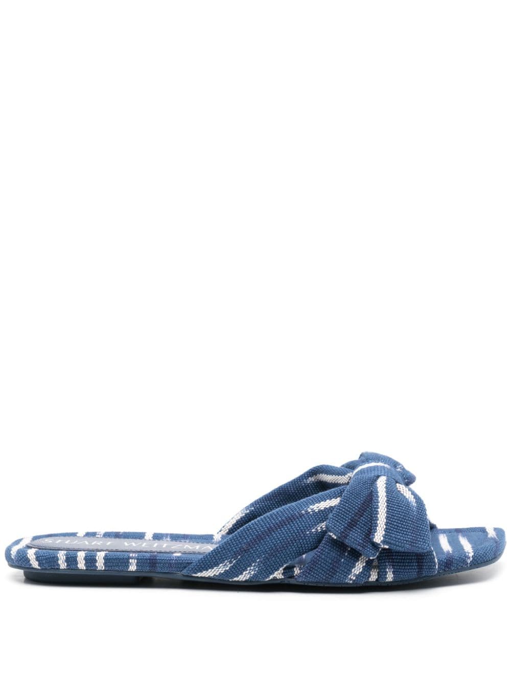 Stuart Weitzman Sofia patterned slides - Blue von Stuart Weitzman