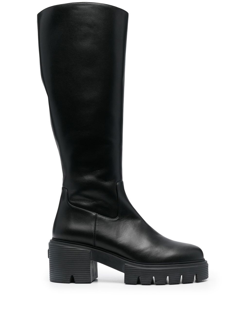 Stuart Weitzman Soho calf-length leather boots - Black von Stuart Weitzman