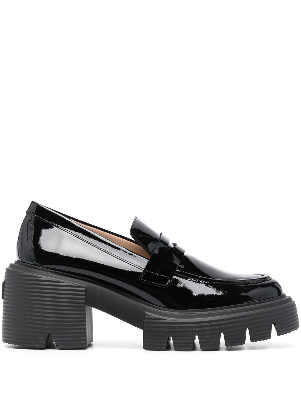 Stuart Weitzman Soho patent-leather loafers - Black von Stuart Weitzman