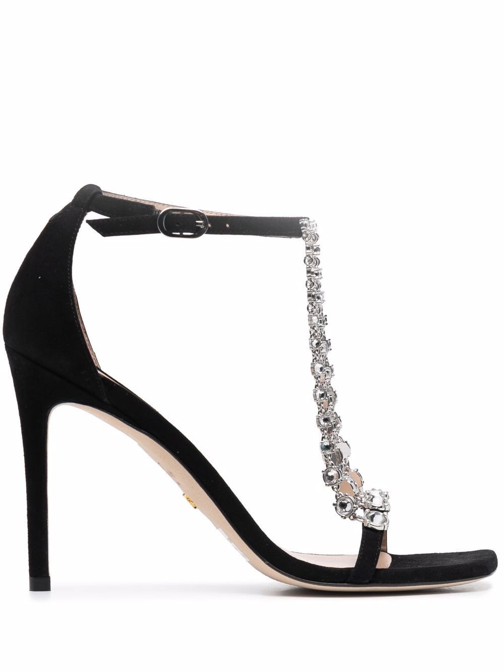 Stuart Weitzman Stardust 100mm crystal-embellished sandals - Black von Stuart Weitzman