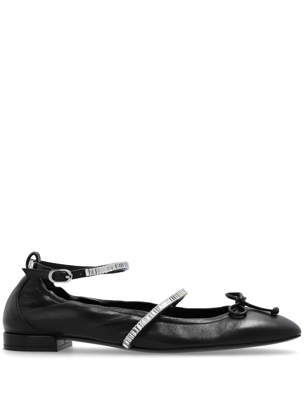 Stuart Weitzman Stefanie leather ballerina shoes - Black von Stuart Weitzman