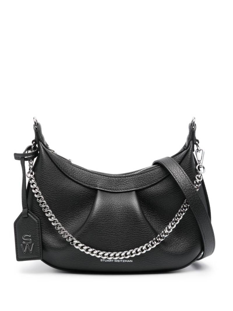 Stuart Weitzman Stellar Crescent leather shoulder bag - Black von Stuart Weitzman