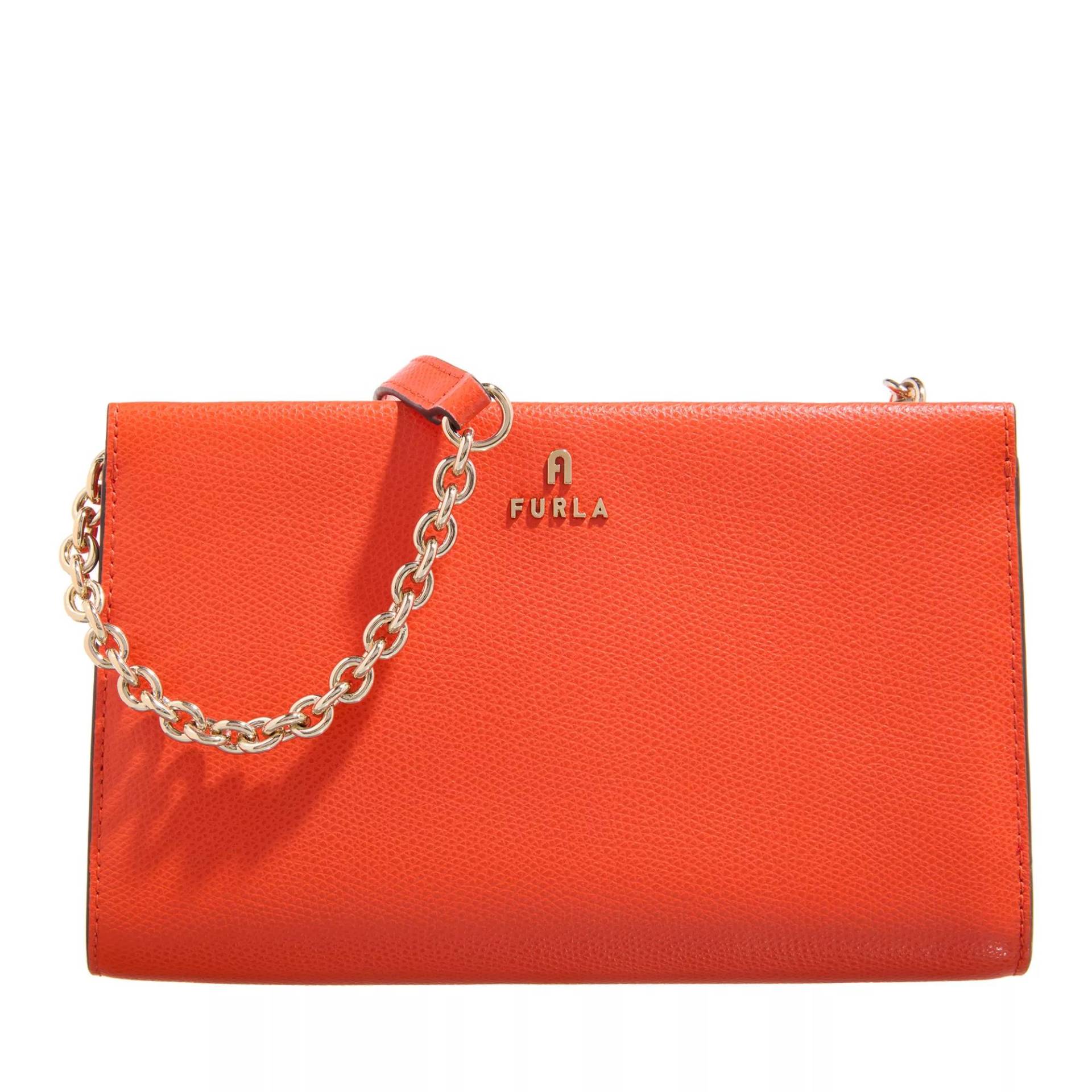 Furla Schultertasche - Furla Camelia Mini Crossbody - Gr. unisize - in Orange - für Damen von Furla