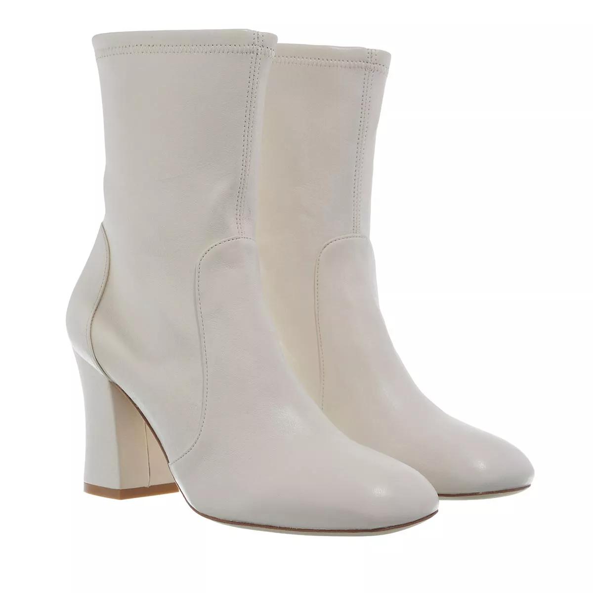 Stuart Weitzman Stiefel & Boots - Curveblock 85 Sock Bootie - Gr. 40 (EU) - in Creme - für Damen von Stuart Weitzman