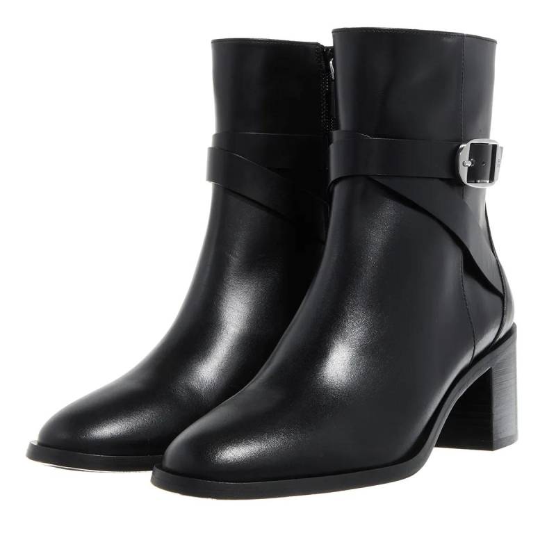 Stuart Weitzman Stiefel & Boots - Esme Belted Zip Bootie - Gr. 38 (EU) - in Schwarz - für Damen von Stuart Weitzman