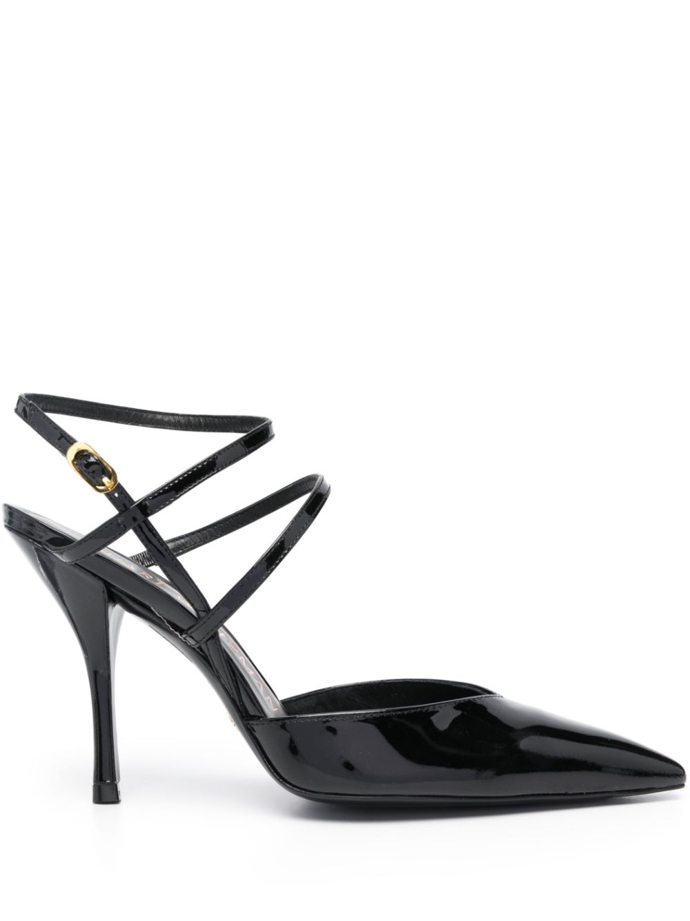 Stuart Weitzman Strapeze 100mm leather pumps - Black von Stuart Weitzman