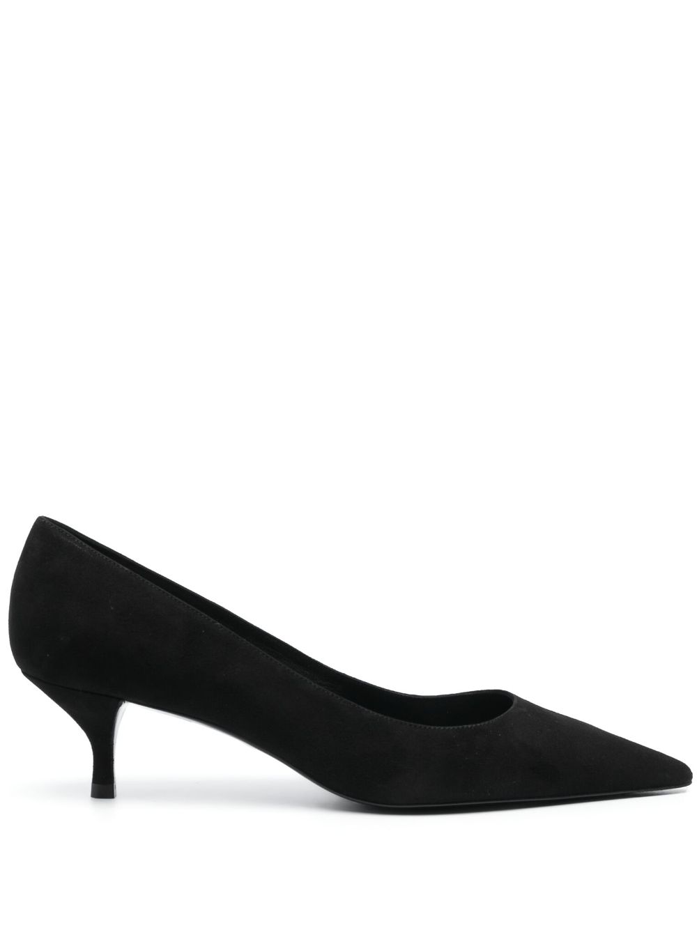 Stuart Weitzman Stuart 50mm suede kitten pumps - Black von Stuart Weitzman