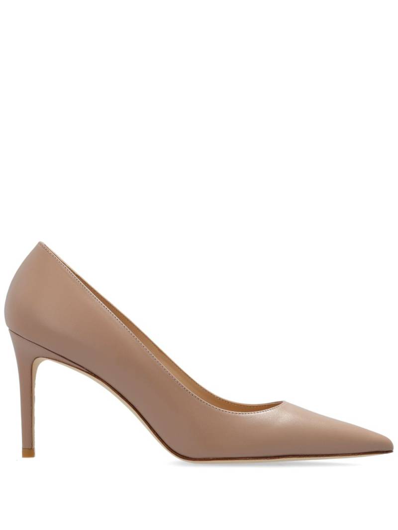 Stuart Weitzman Stuart 85mm leather pumps - Neutrals von Stuart Weitzman