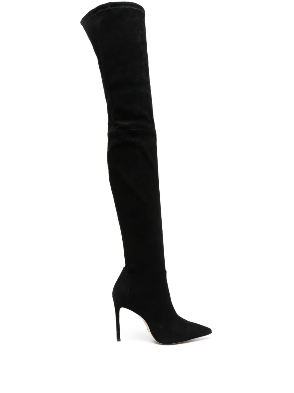 Stuart Weitzman 100mm suede thigh-high boots - Black von Stuart Weitzman