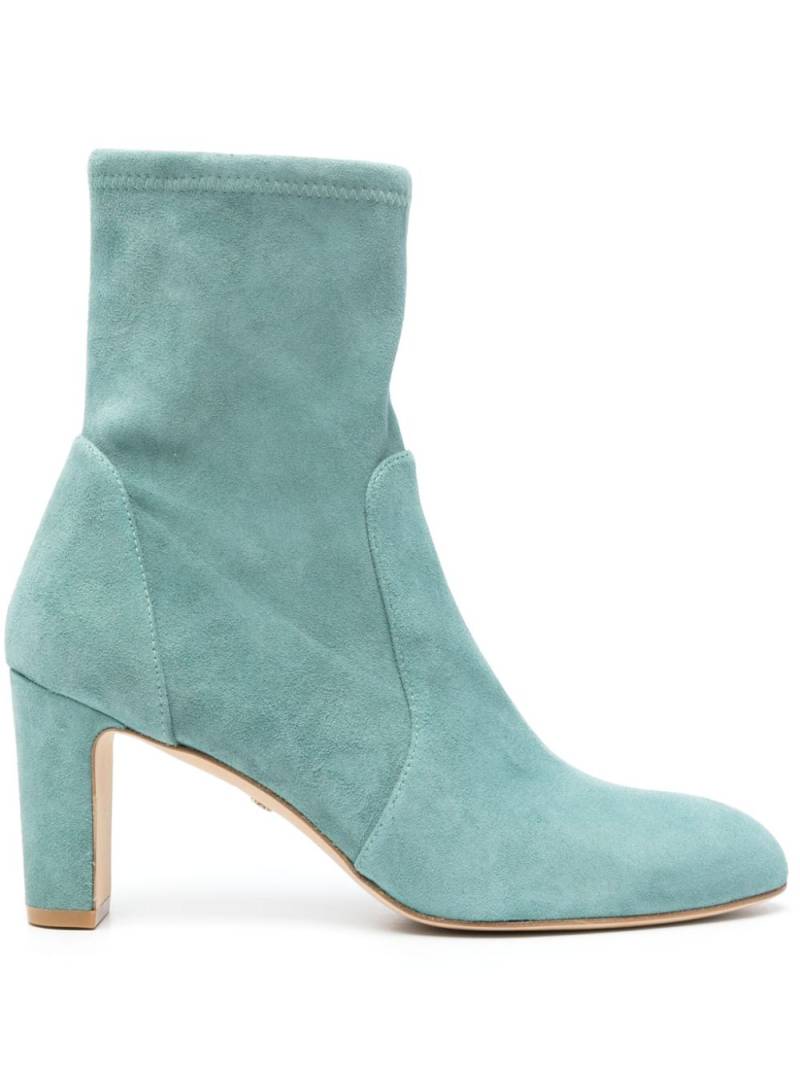 Stuart Weitzman Vida 75mm suede ankle boots - Blue von Stuart Weitzman