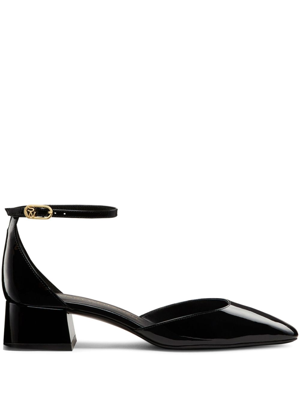 Stuart Weitzman Vivienne 35mm patent-leather pumps - Black von Stuart Weitzman