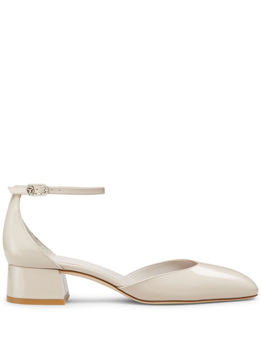 Stuart Weitzman Vivienne 35mm patent-leather pumps - Neutrals von Stuart Weitzman