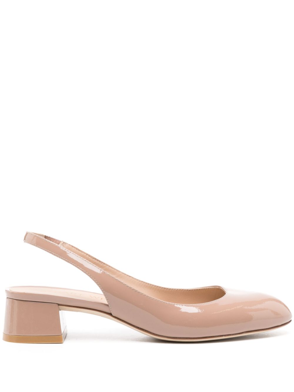 Stuart Weitzman Vivienne 35mm patent-leather pumps - Neutrals von Stuart Weitzman