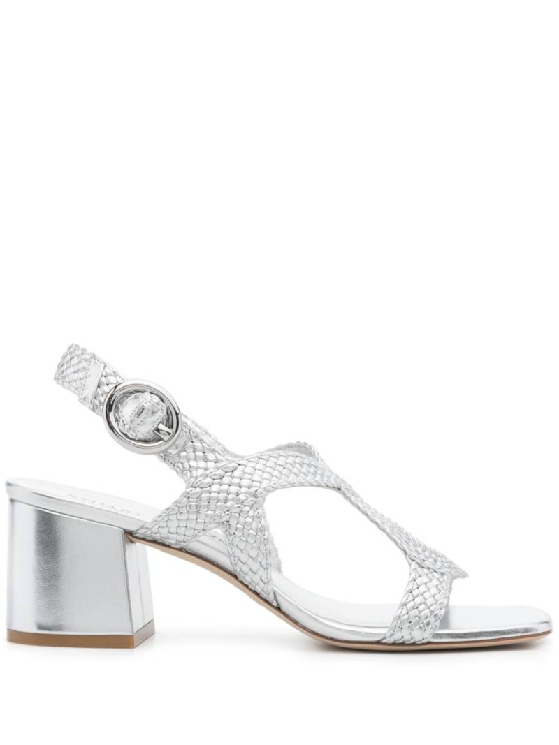 Stuart Weitzman Wovette 60mm sandals - Silver von Stuart Weitzman