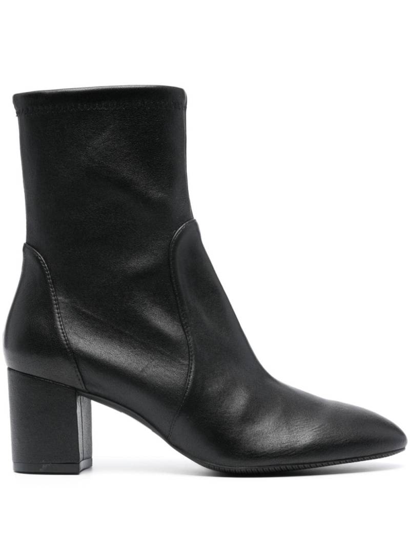 Stuart Weitzman almond-toe 65mm leather boots - Black von Stuart Weitzman