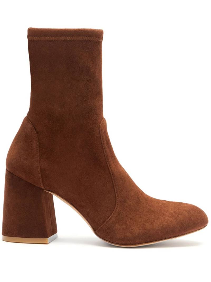 Stuart Weitzman ankle-length suede boots - Brown von Stuart Weitzman