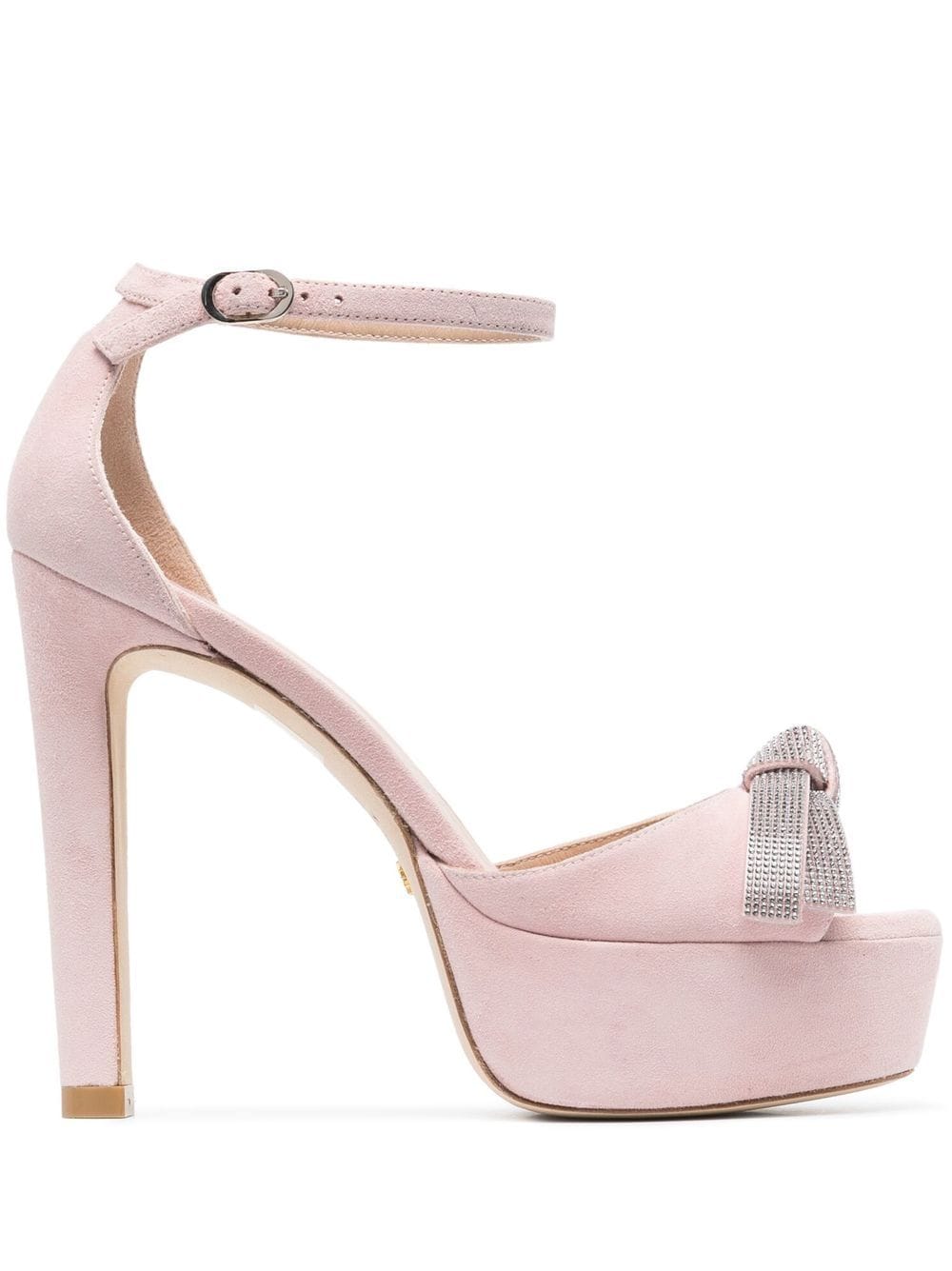 Stuart Weitzman bow detail strap heels - Pink von Stuart Weitzman