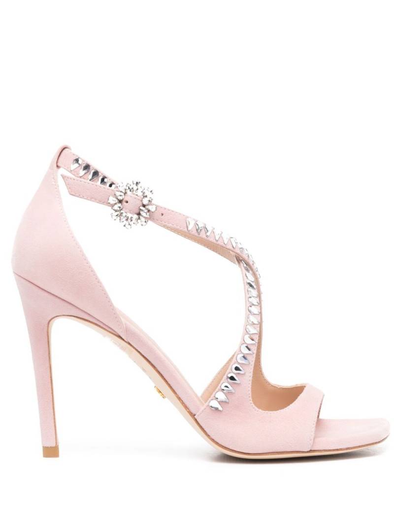 Stuart Weitzman crystal-embellished 110mm sandals - Pink von Stuart Weitzman