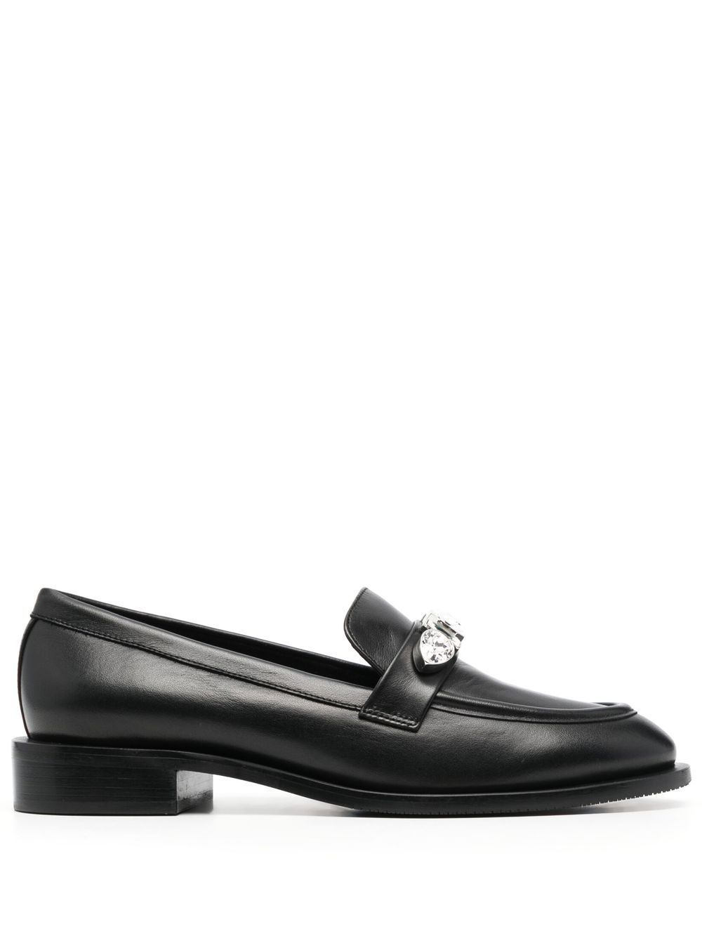 Stuart Weitzman crystal-embellished loafers - Black von Stuart Weitzman