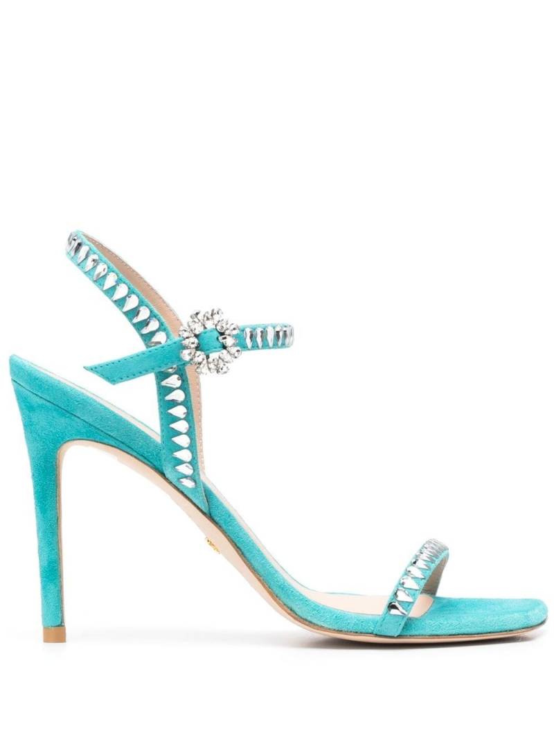 Stuart Weitzman embellished open-toe sandals - Blue von Stuart Weitzman