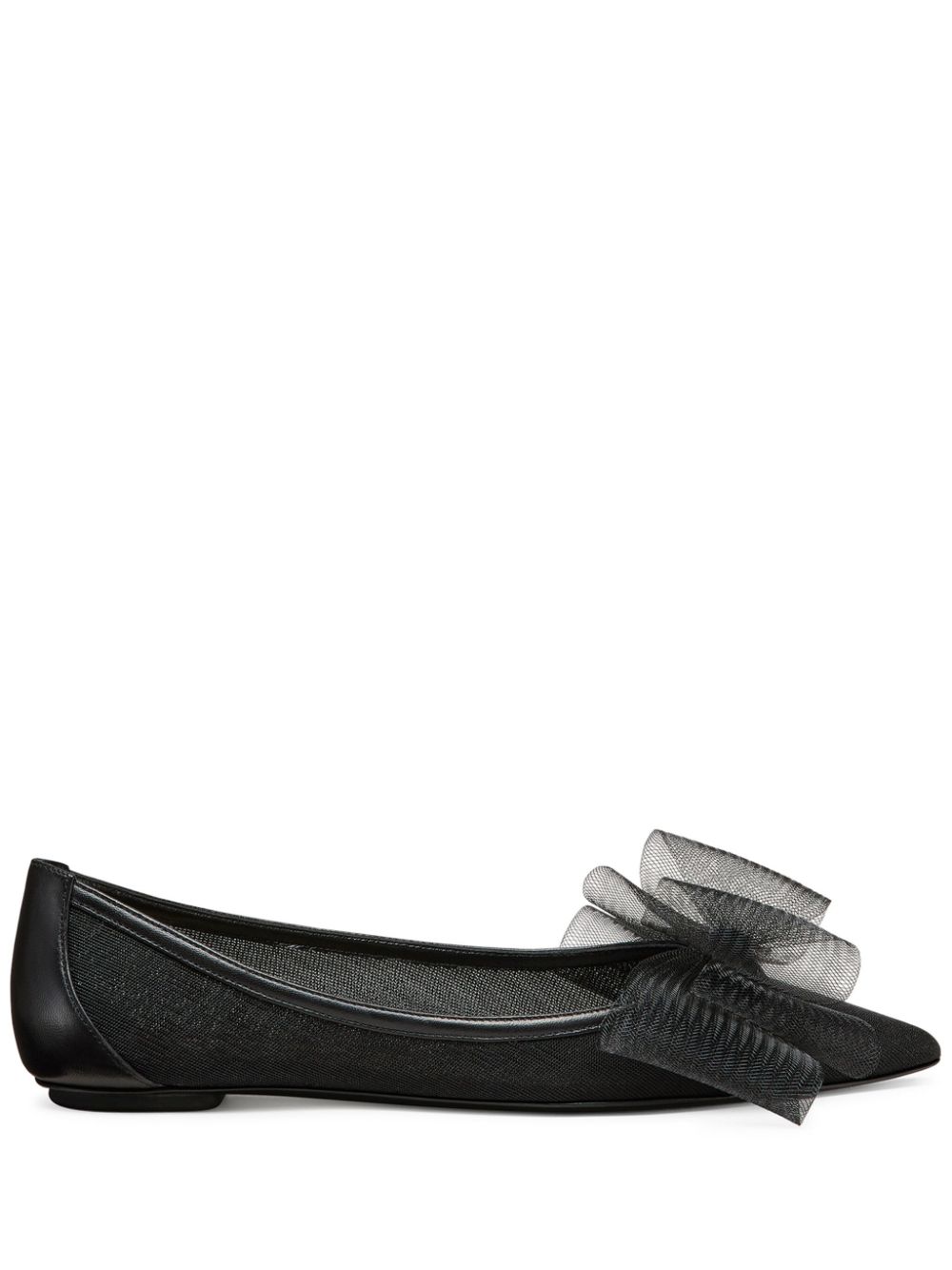 Stuart Weitzman leather ballerina shoes - Black von Stuart Weitzman