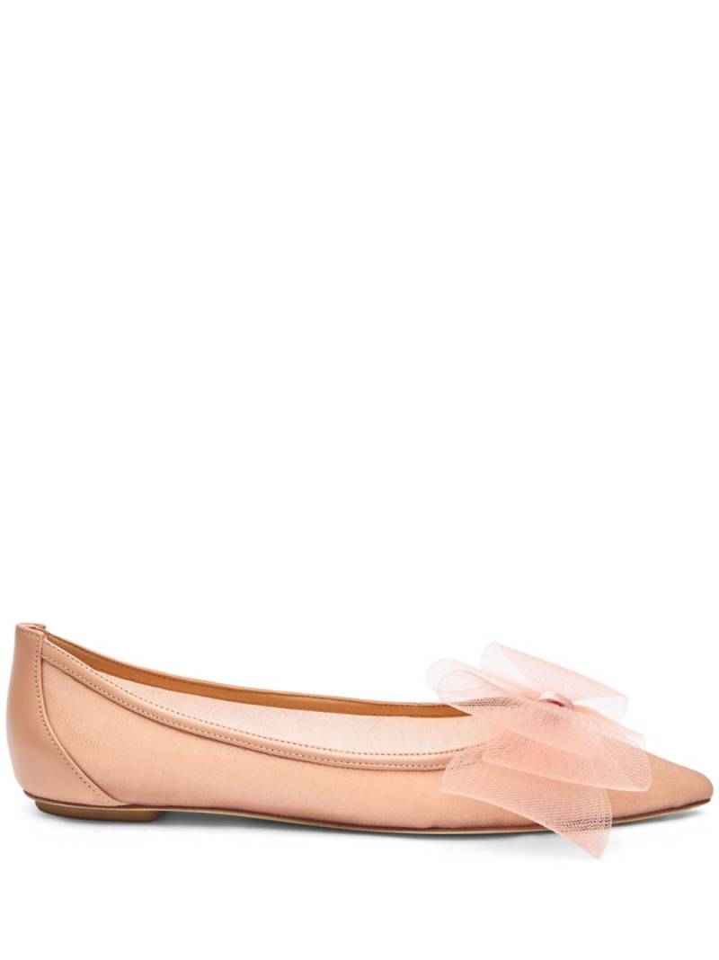 Stuart Weitzman leather ballerina shoes - Neutrals von Stuart Weitzman