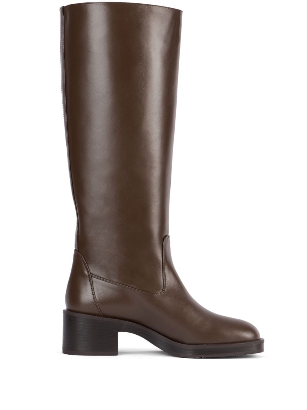 Stuart Weitzman panelled knee-length boots - Brown von Stuart Weitzman