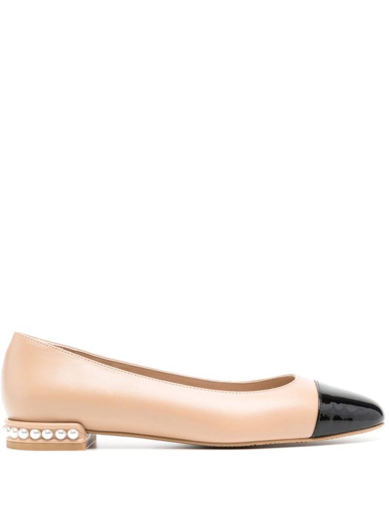 Stuart Weitzman pearl ballerina shoes - Brown von Stuart Weitzman