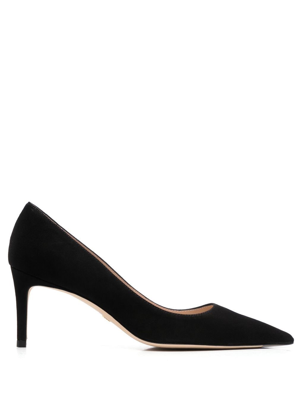 Stuart Weitzman pointed 75mm suede pumps - Black von Stuart Weitzman