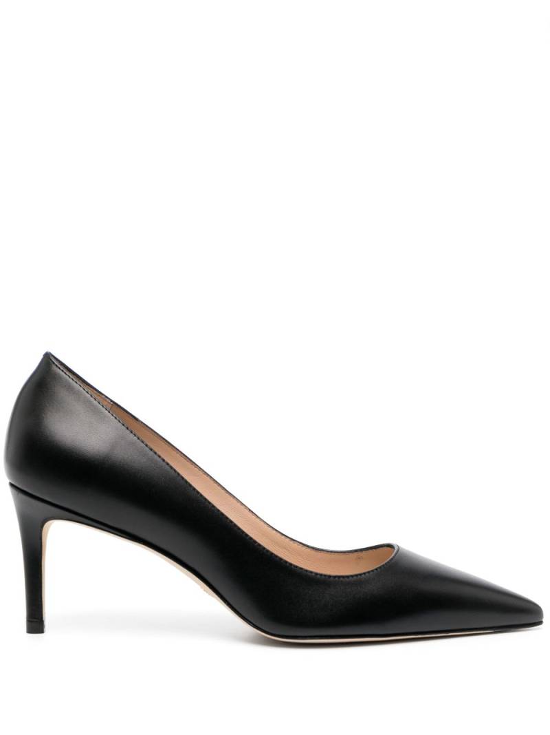 Stuart Weitzman Stuart 75mm leather pumps - Black von Stuart Weitzman