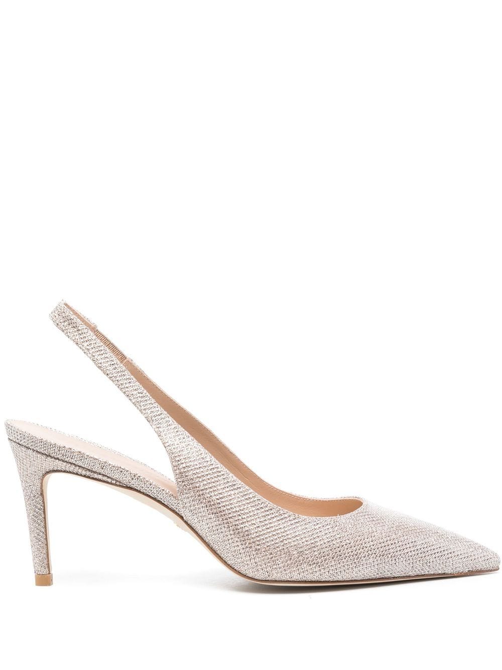 Stuart Weitzman shimmery 87mm slingback pumps - Gold von Stuart Weitzman